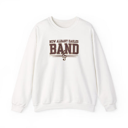 Adult Unisex New Albany Eagles Band Musical Note Graphic Sweatshirt