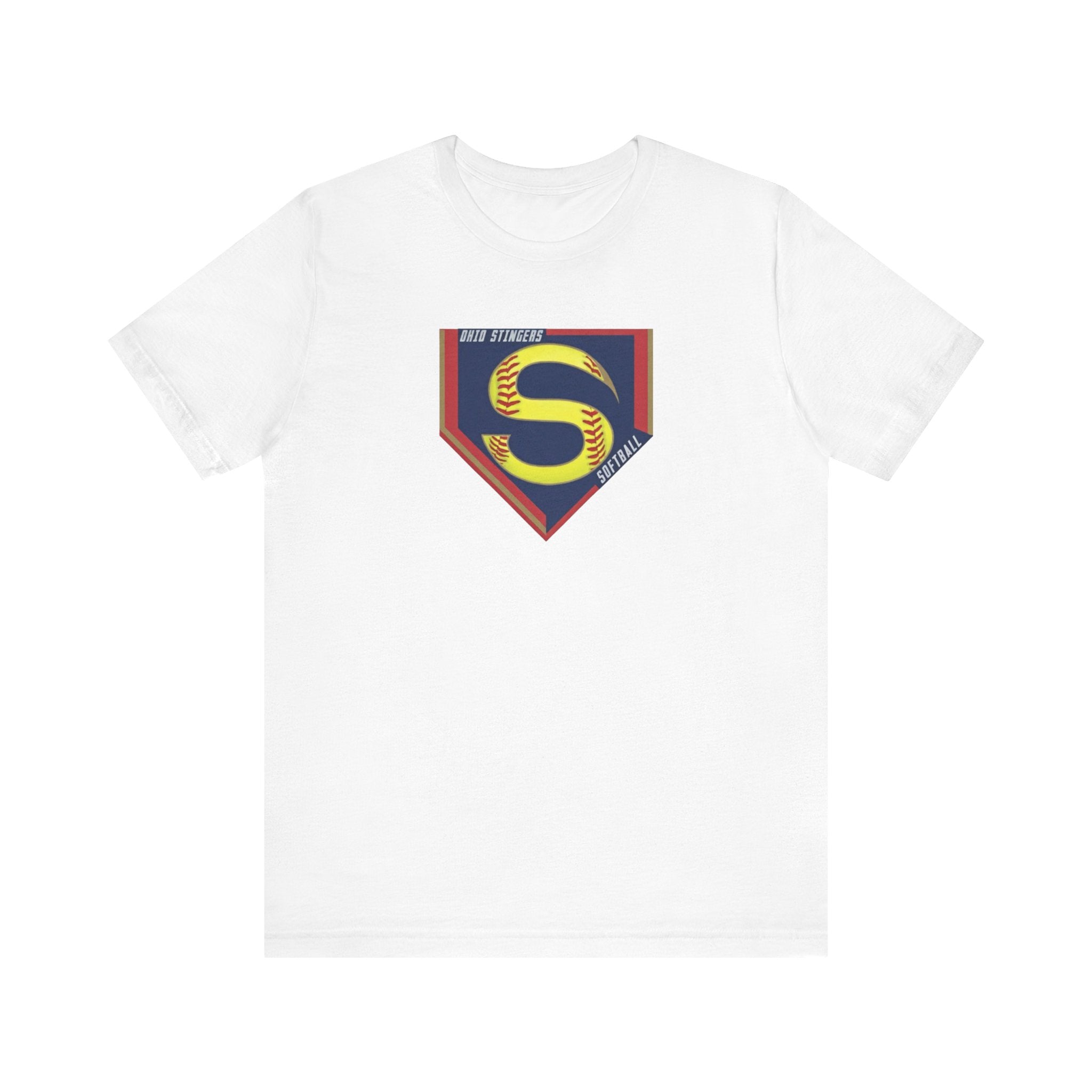 Adult Unisex Stingers Softball Logo Graphic Short Sleeve Bella + Canvas Soft Tee