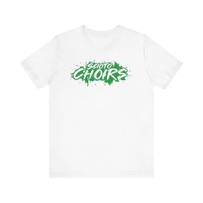 Adult Unisex Dublin Scioto Choirs Paint Splatter Graphic Short Sleeve Soft Tee