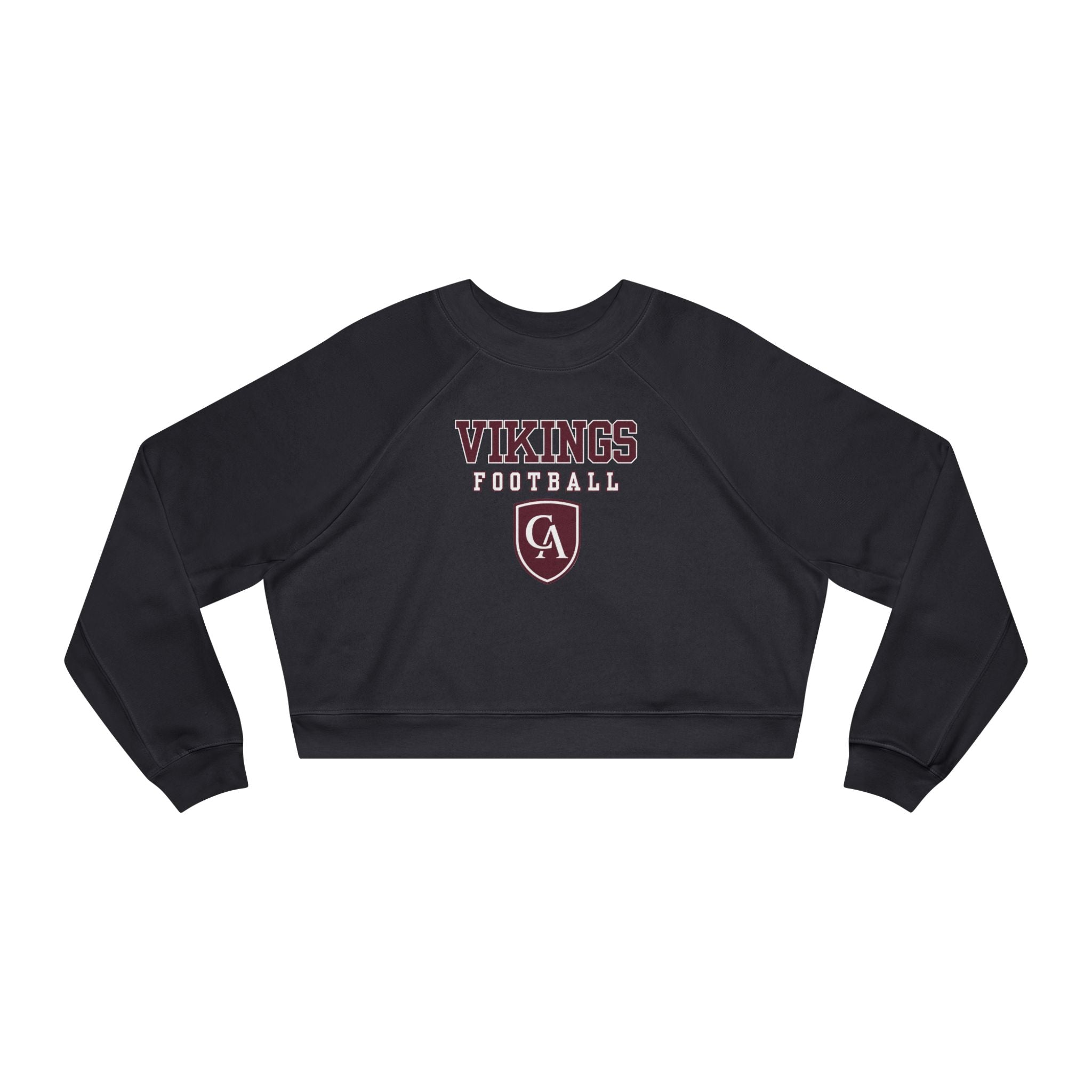 Women's Columbus Academy Football Graphic Cropped Fleece Bella + Canvas Sweatshirt