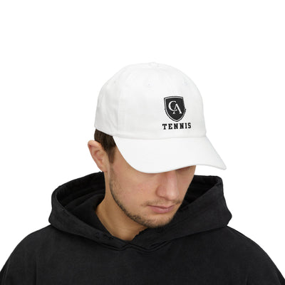 Adult Unisex Columbus Academy Vikings Tennis Embroidered Logo Dad Cap