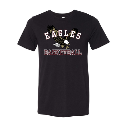 Adult Unisex Super Soft Flying Basketball Eagle Short Sleeve Graphic Tee