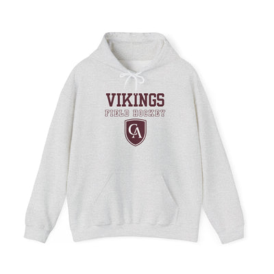 Adult Unisex Columbus Academy Vikings Field Hockey Graphic Gildan Heavy Blend Hoodie