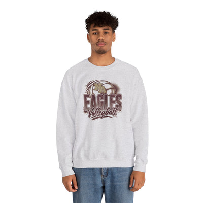 Adult Unisex New Albany Eagles Ombre Volleyball Graphic Sweatshirt