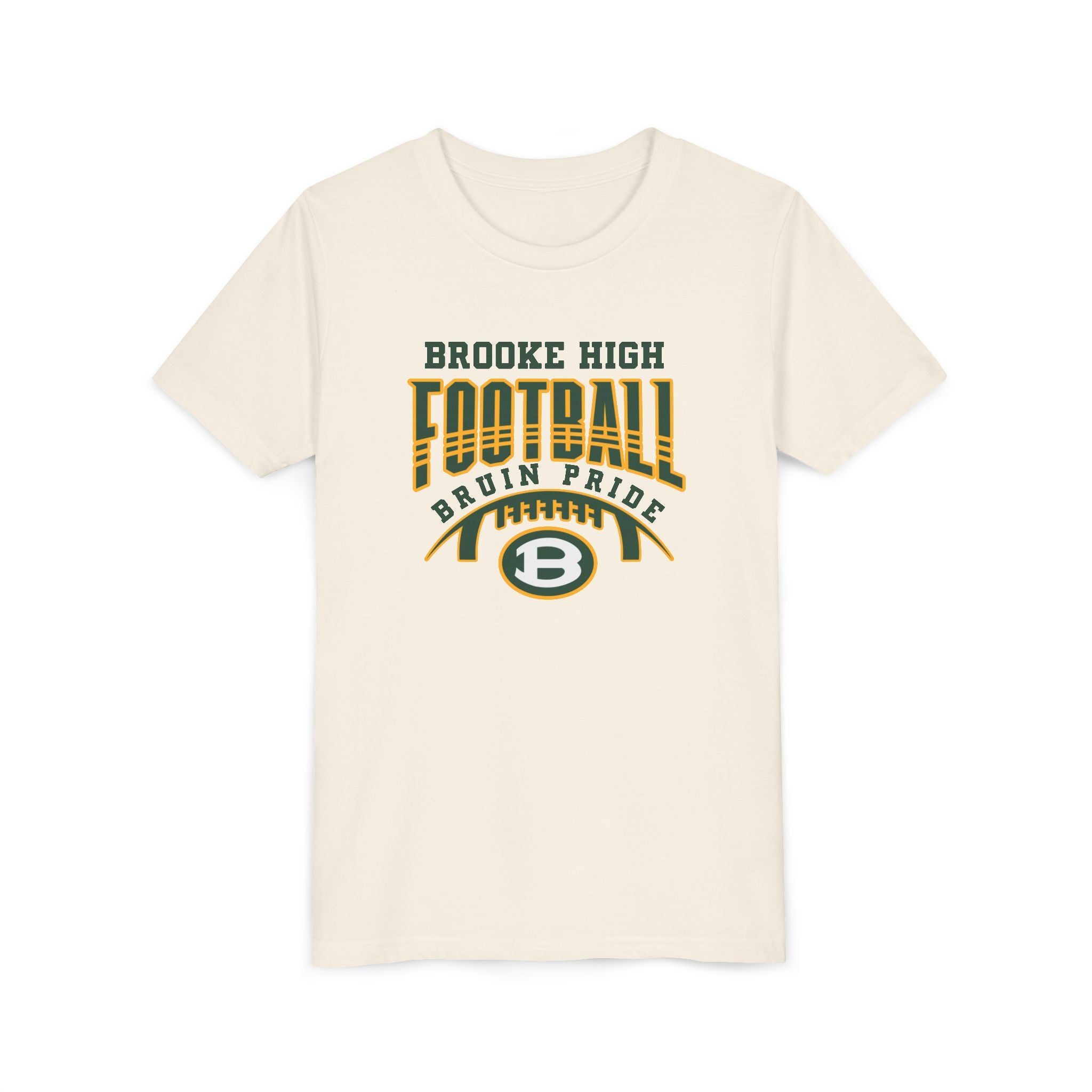 Youth Bruin Pride Football Graphic Short Sleeve Soft Tee