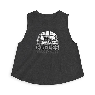 Women's New Albany Eagles Spike it Graphic Crop Tank