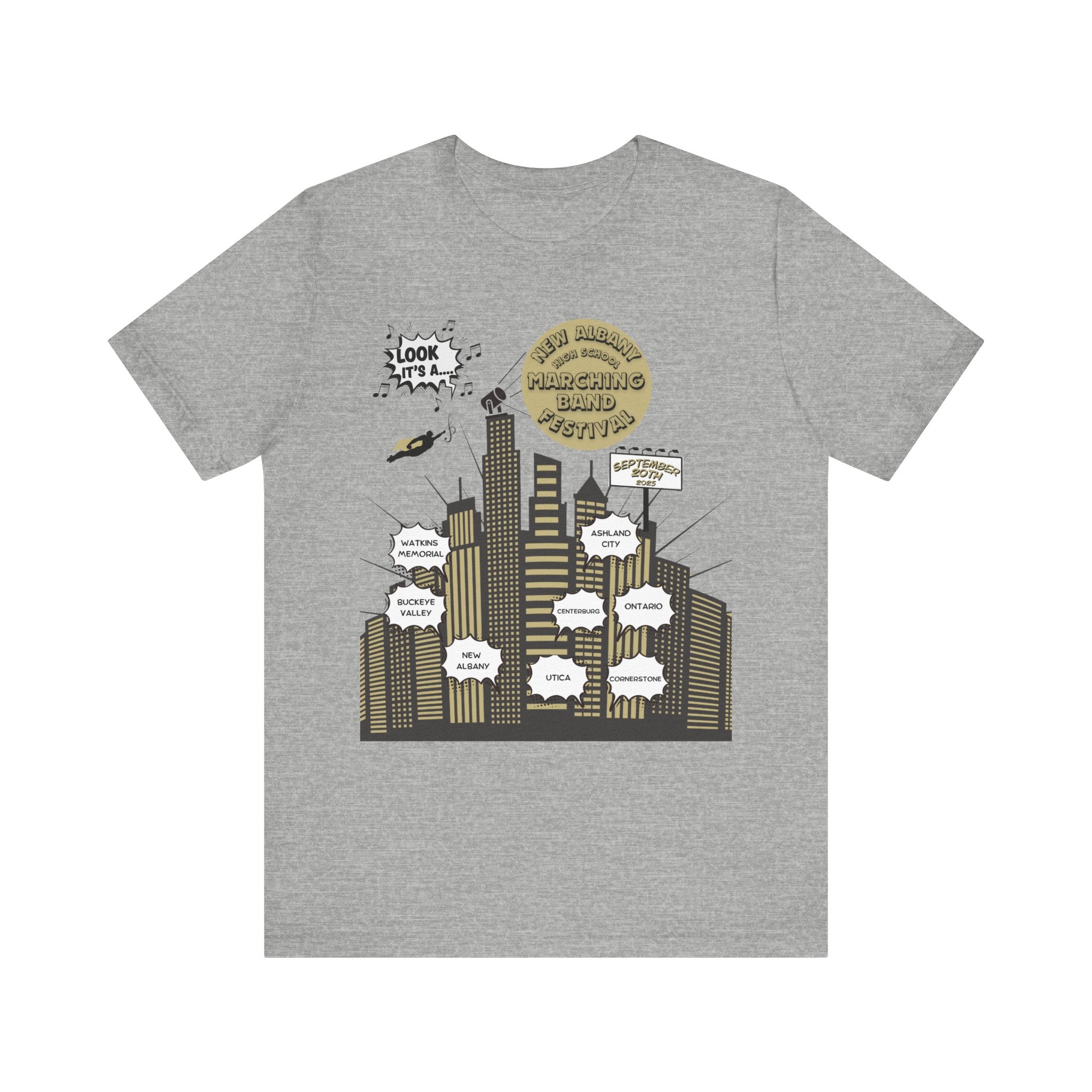 Adult Unisex Official 2025 Marching Band Festival Short Sleeve Graphic Tee