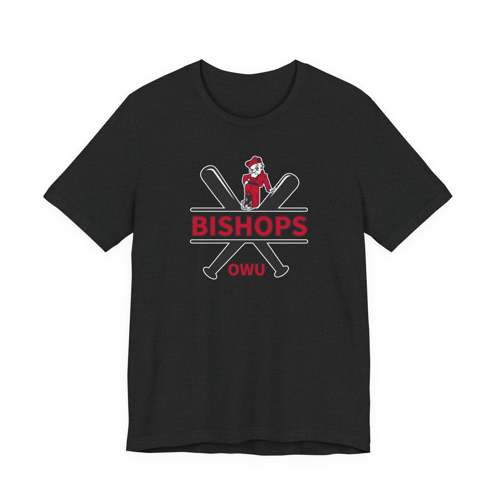 Adult Unisex Bishops Baseball Crossbat Graphic Short Sleeve Soft Tee