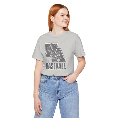 Adult Unisex Vintage Faded Logo Baseball Graphic Short Sleeve Soft Tee