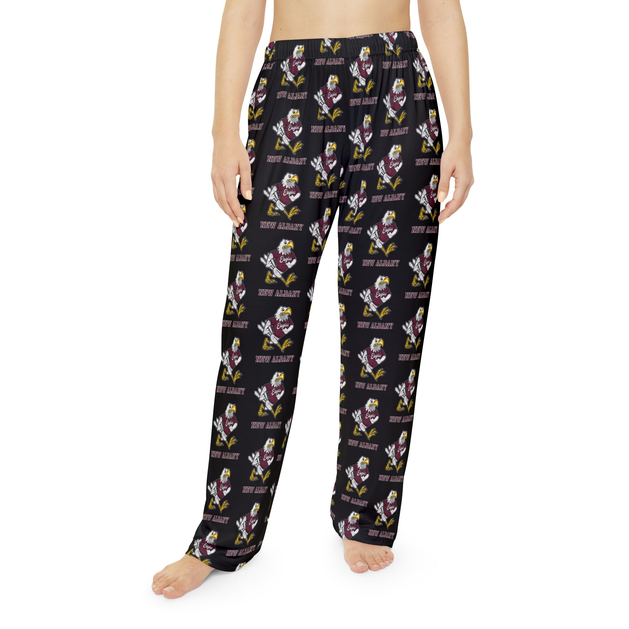 Women's Pajama Pant with Allover Vintage Fighting Eagle Print