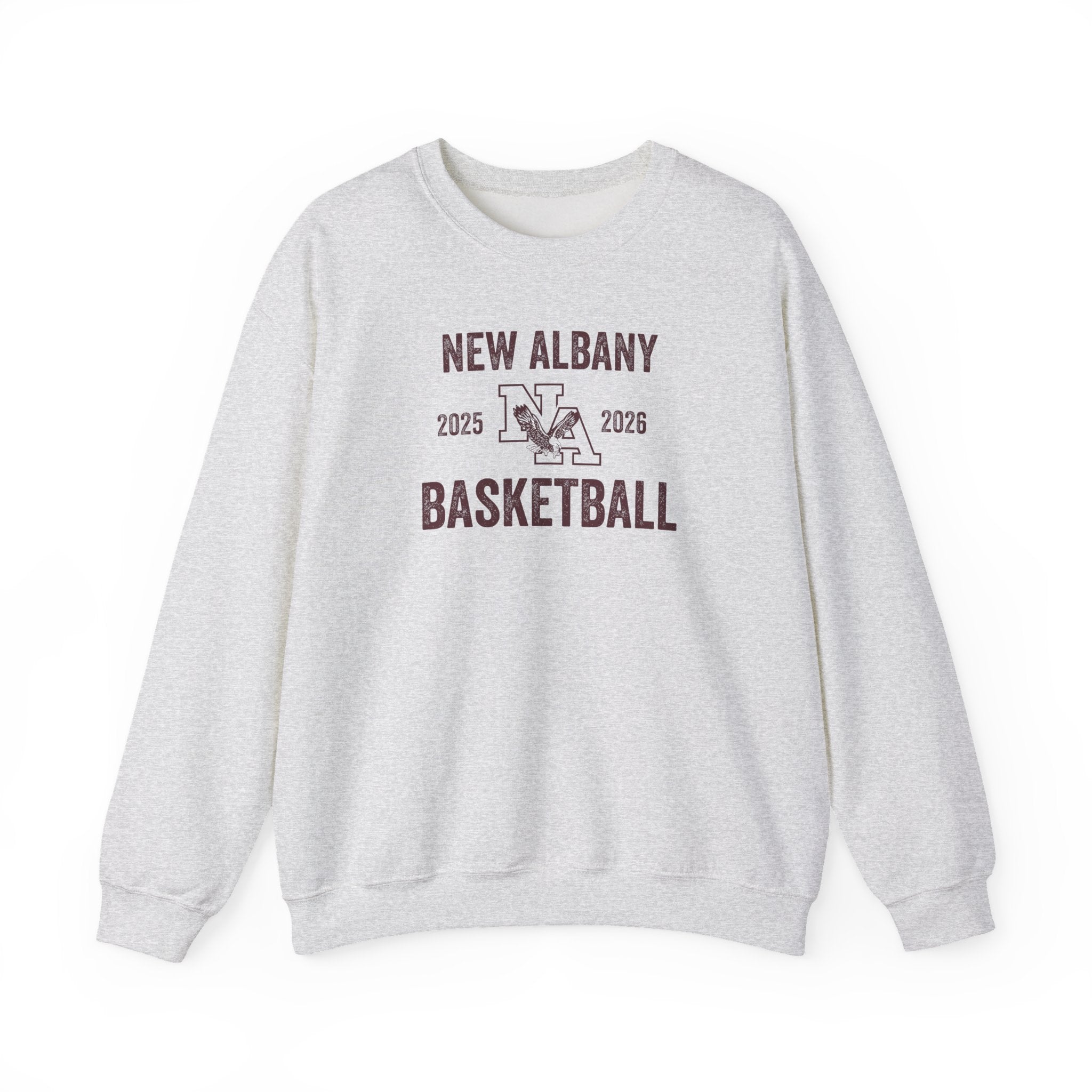 Adult Unisex Vintage Distressed New Albany Basketball Graphic Sweatshirt