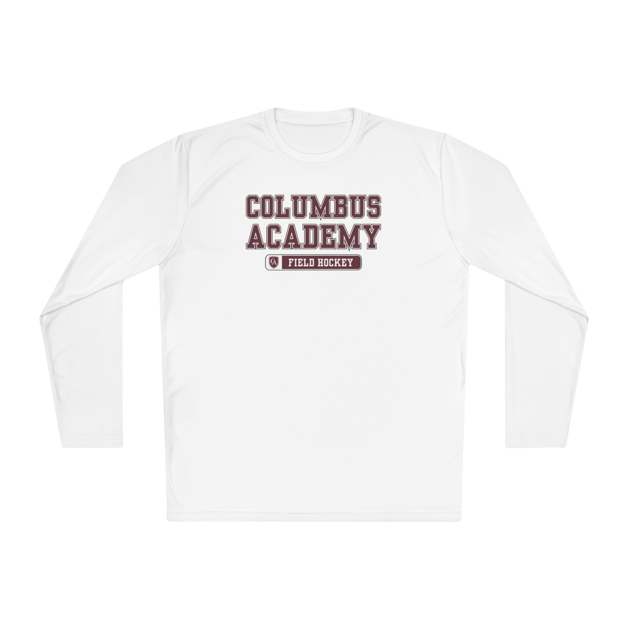 Adult Unisex Columbus Academy Field Hockey Graphic Sport-Tek Competitor Performance Long Sleeve Tee
