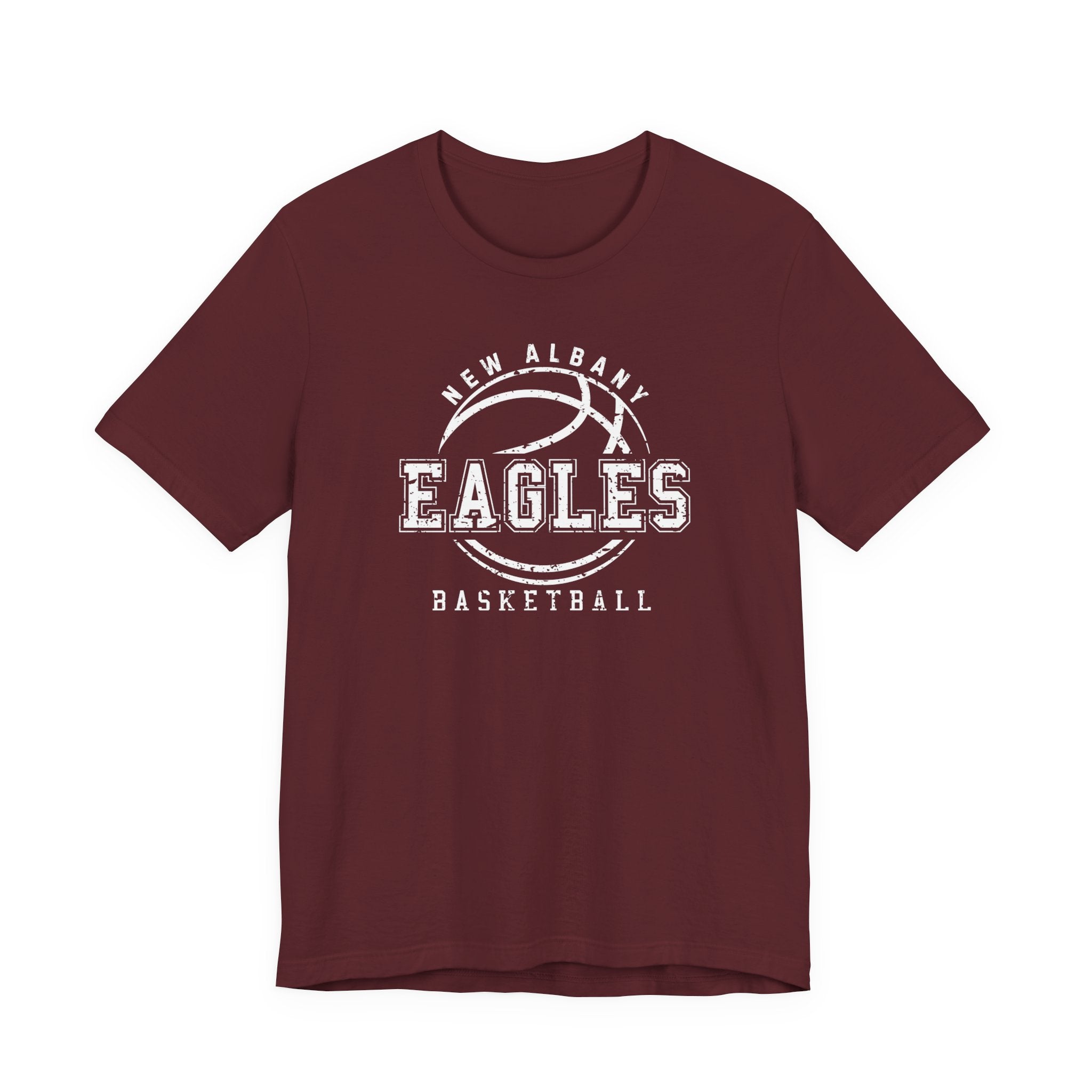 Adult Unisex New Albany Eagles Rebound Retro Distressed Graphic Short Sleeve Soft Tee