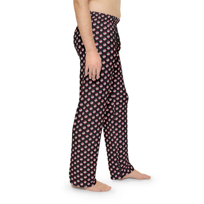 Men's Pajama Pant with Allover Battling Bishop in Baseball Print