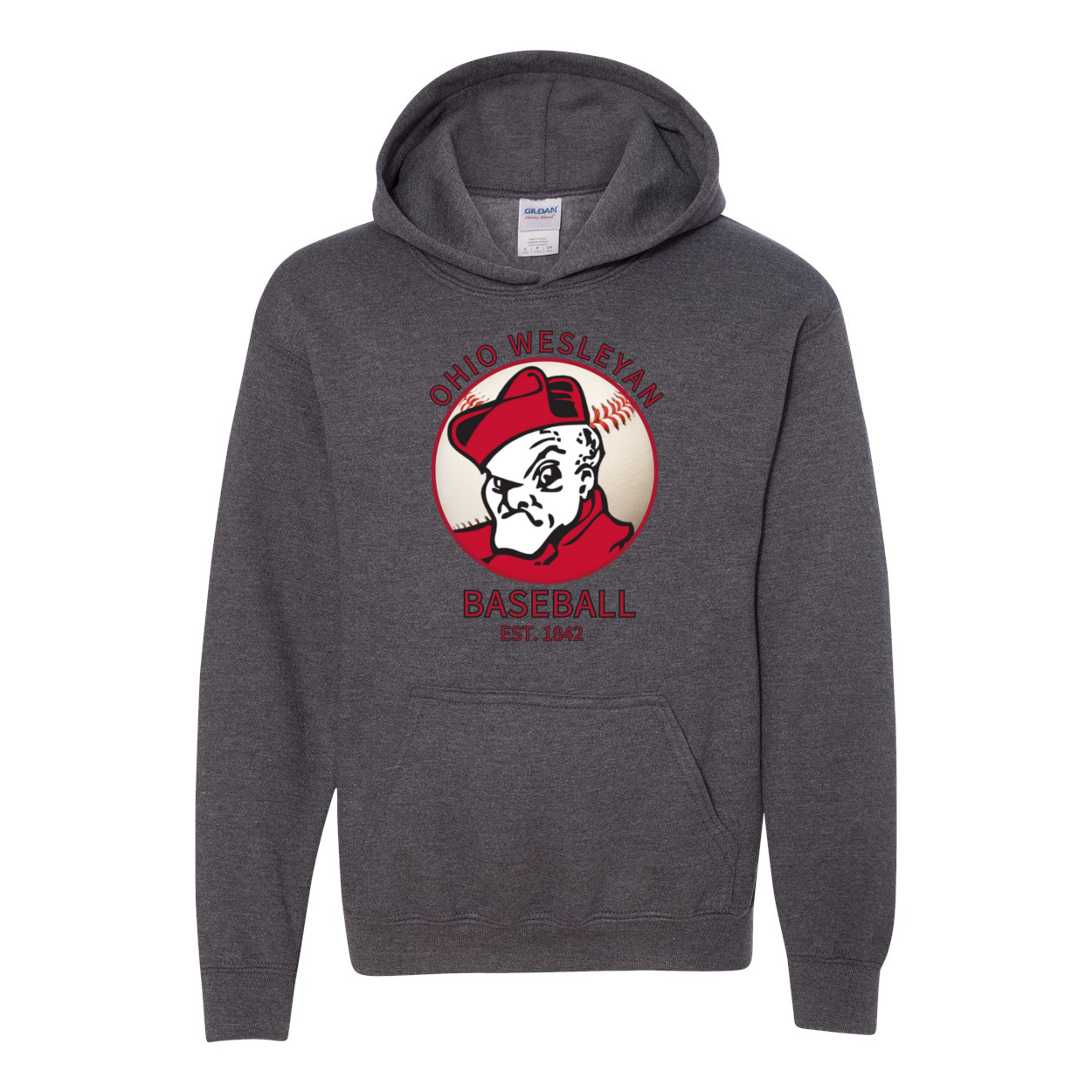 Youth 1842 Bishops Baseball Graphic Hoodie - Ohio Wesleyan University