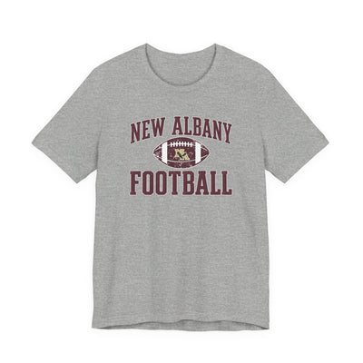 Adult Unisex New Albany Football Pride Graphic Short Sleeve Soft Tee