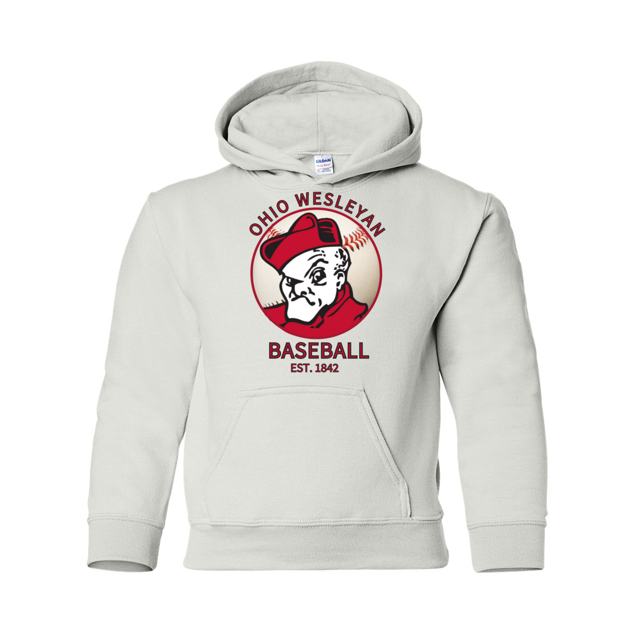 Youth 1842 Bishops Baseball Graphic Hoodie - Ohio Wesleyan University