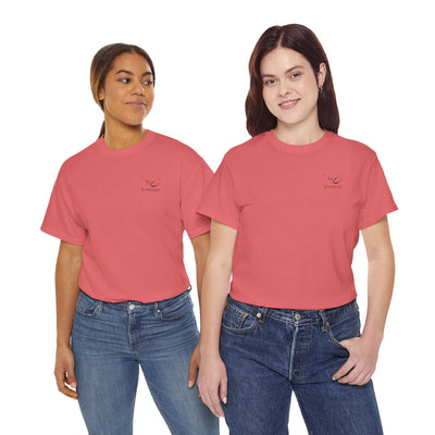 Adult Unisex Heavy Cotton Short Sleeve Tee - Black Jennings Logo