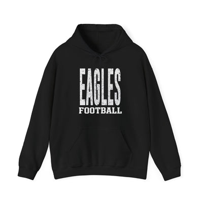 Adult Unisex New Albany Football Distressed Enlarged Graphic Hoodie