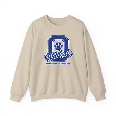 Adult Unisex Overbrook Elementary Wildcats Block Letter Graphic Sweatshirt