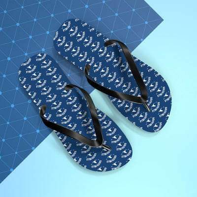 South Hills Swim Club Heritage Graphic Logo Print Flip Flops