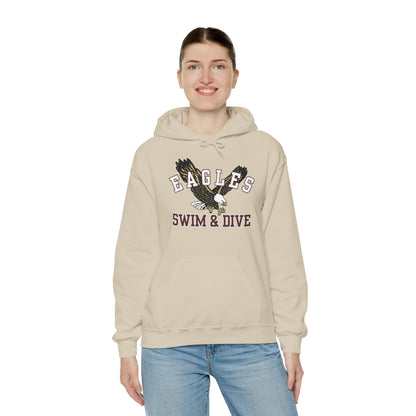 Adult Unisex Swim & Dive Flying Eagle Graphic Hoodie