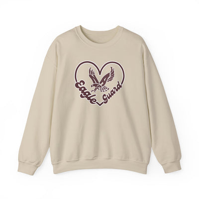 Adult Unisex Eagle Guard Heart Graphic Sweatshirt