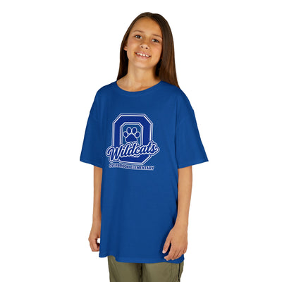 Overbrook Elementary Wildcats Block Letter Graphic Gildan Classic Tee