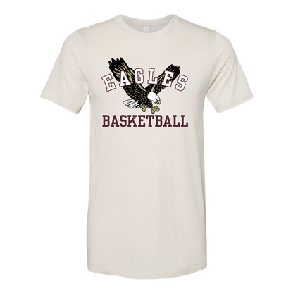 Adult Unisex Super Soft Flying Basketball Eagle Short Sleeve Graphic Tee