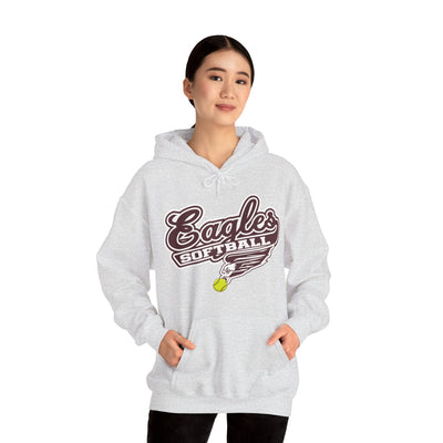 Adult Unisex Sporty Script Softball Eagles Graphic Hoodie