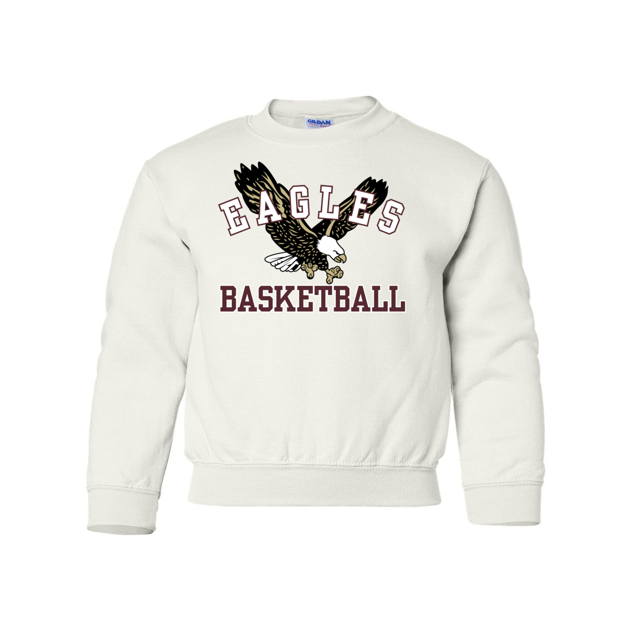 Youth Flying Basketball Eagle Sweatshirt