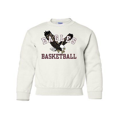 Youth Flying Basketball Eagle Sweatshirt