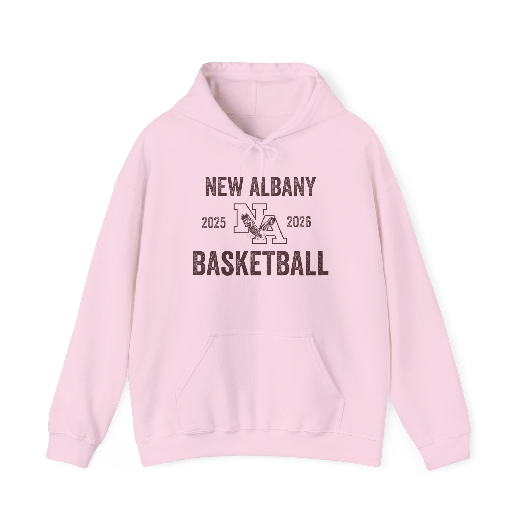 Adult Unisex Vintage Distressed New Albany Basketball Graphic Hoodie