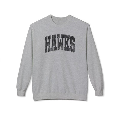 Adult Unisex Westerville Central Distressed Oversized Hawks Graphic Soft Style Sweatshirt