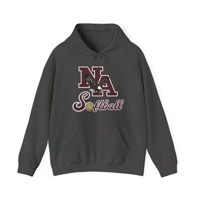 Adult Unisex NA Script Softball Graphic Hoodie