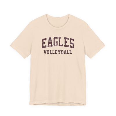 New Albany Eagles Volleyball Vintage Distressed Graphic Short Sleeve Soft Tee