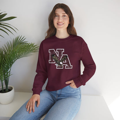Adult Unisex Vintage Distressed Maroon Logo Graphic Sweatshirt