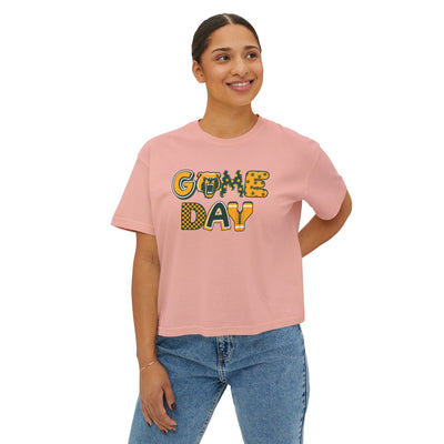 Women's Bruin Game Day Graphic Boxy Crop Short Sleeve Tee