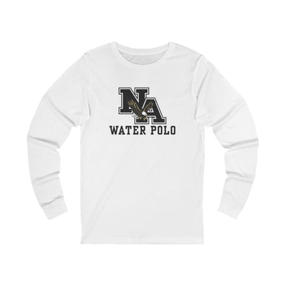 Adult Unisex New Albany Water Polo Classic Black Logo Graphic Long Sleeve Soft Tee