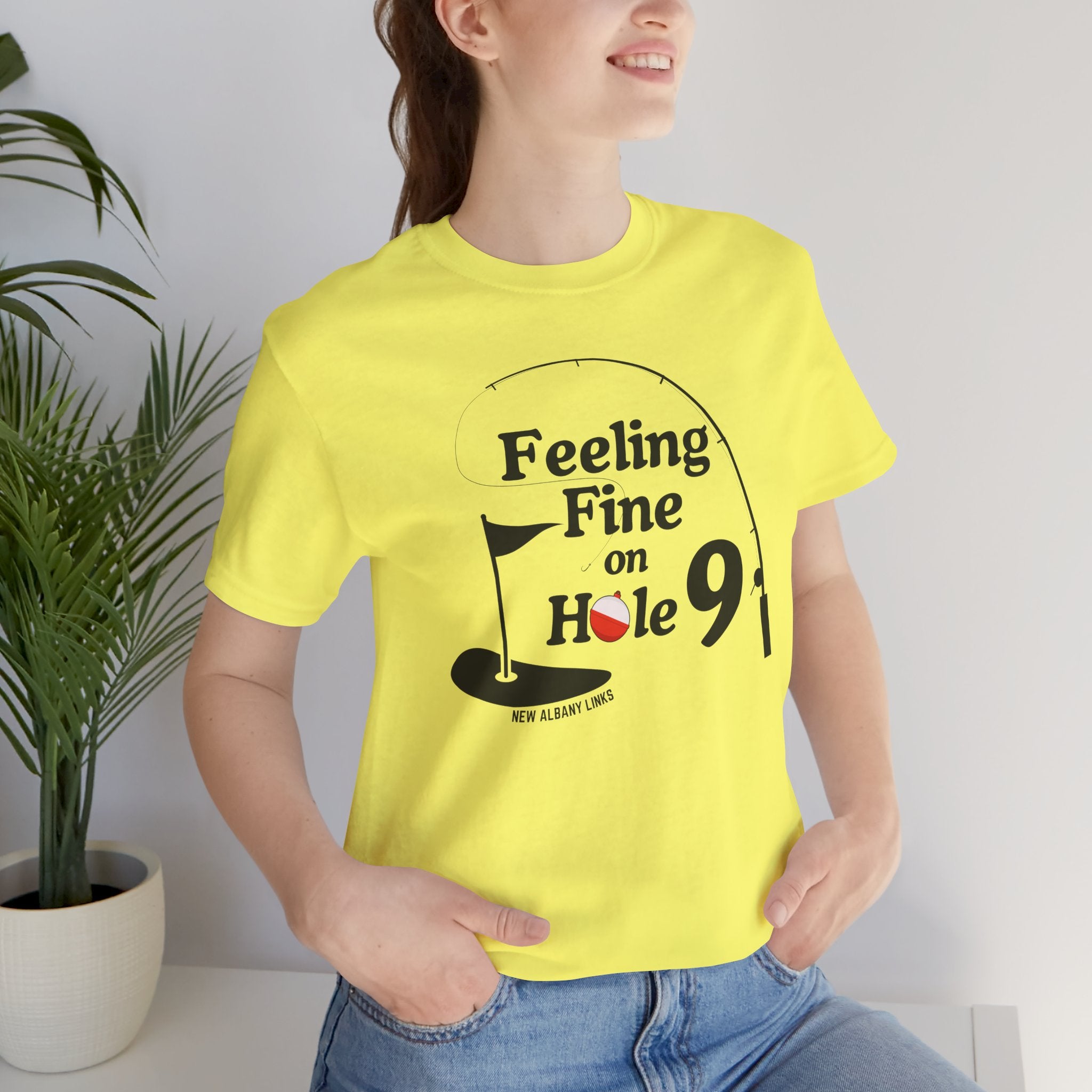 Adult Unisex Hole 9 Links Graphic Short Sleeve Soft Tee