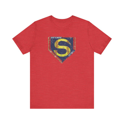 Adult Unisex Stingers Softball Distressed Logo Graphic Short Sleeve Bella + Canvas Soft Tee