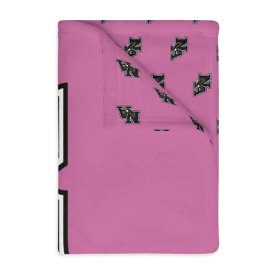 Classic Eagles Logo Super Soft Velveteen Microfiber Blanket (Two-sided print) - PINK OCTOBER
