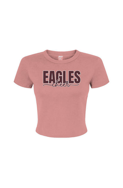 Women's Micro Rib Baby Tee - Eagles Cheer