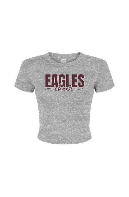 Women's Micro Rib Baby Tee - Eagles Cheer