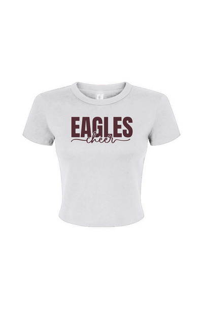 Women's Micro Rib Baby Tee - Eagles Cheer