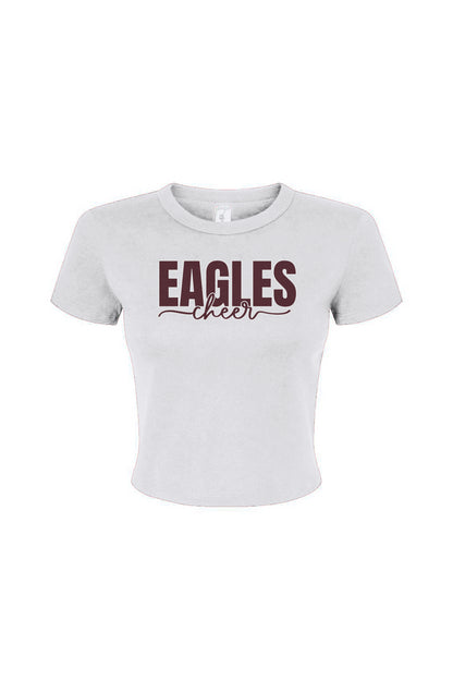 Women's Micro Rib Baby Tee - Eagles Cheer