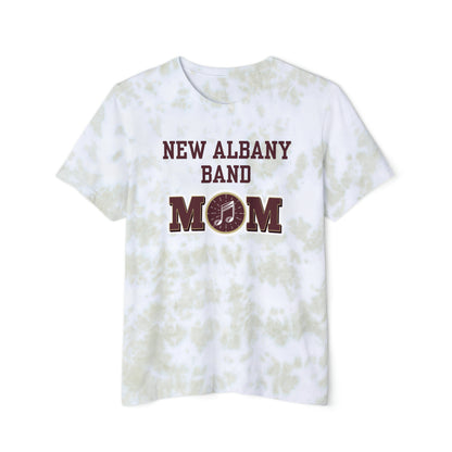 Women's Band Mom Tie-Dye Short Sleeve Graphic Tee - New Albany Eagles