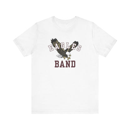 Adult Unisex Flying Band Eagle Graphic Short Sleeve Soft Tee