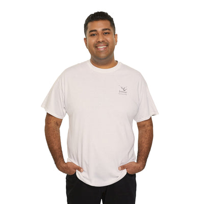 Adult Unisex Heavy Cotton Short Sleeve Tee - Black Notre Dame Village Jennings Logo