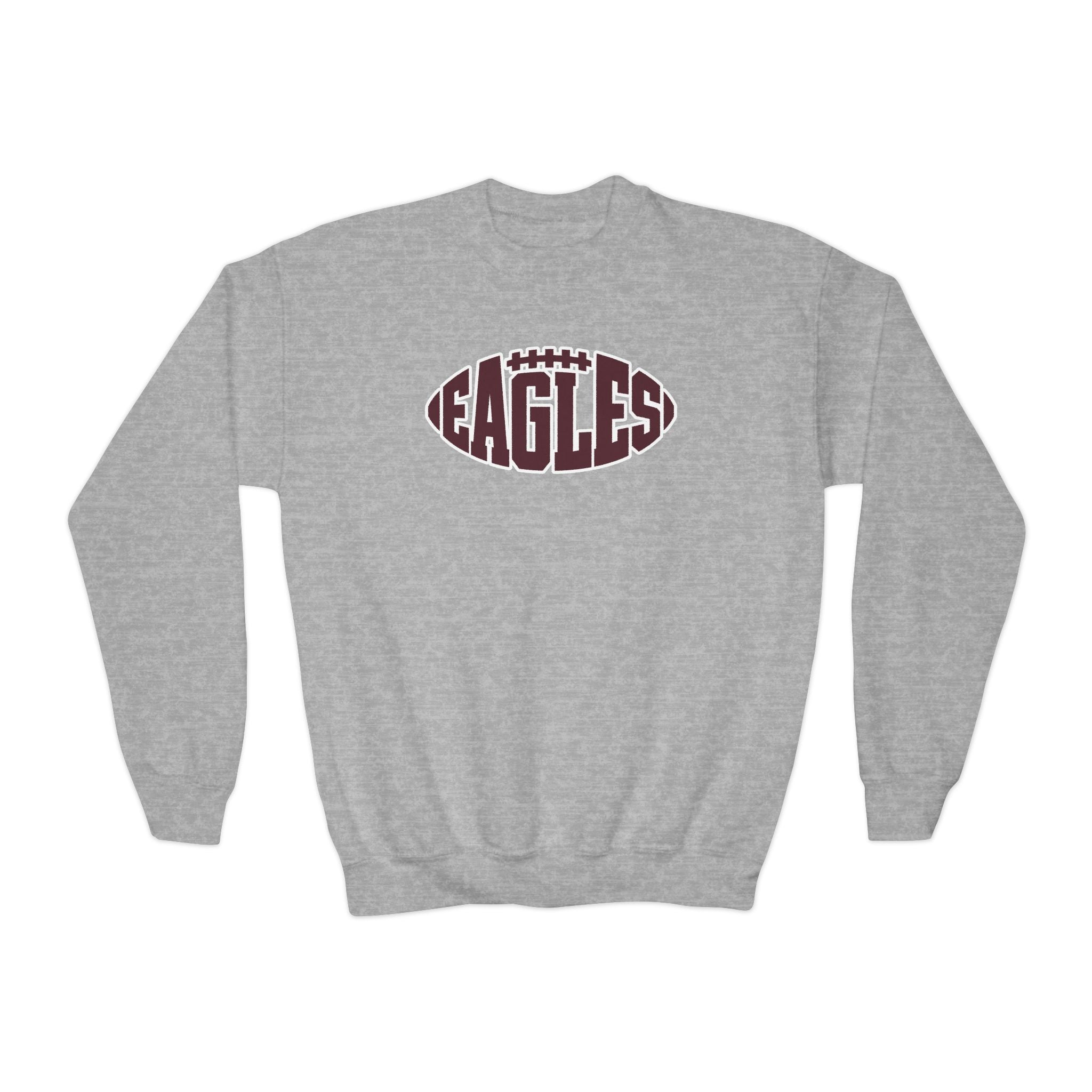 Youth New Albany Football Eagle Ball Graphic Gildan Heavy Blend Sweatshirt